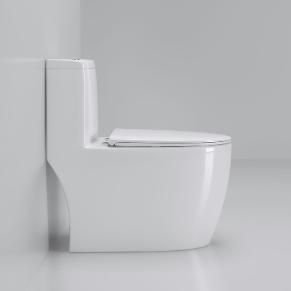  Dual-Flush Ceramic Floor Mounted Toilet Set with Hidden Water Tank One Piece Bowl P-Trap S-Trap Installation Toilets Lavatory Manufactures