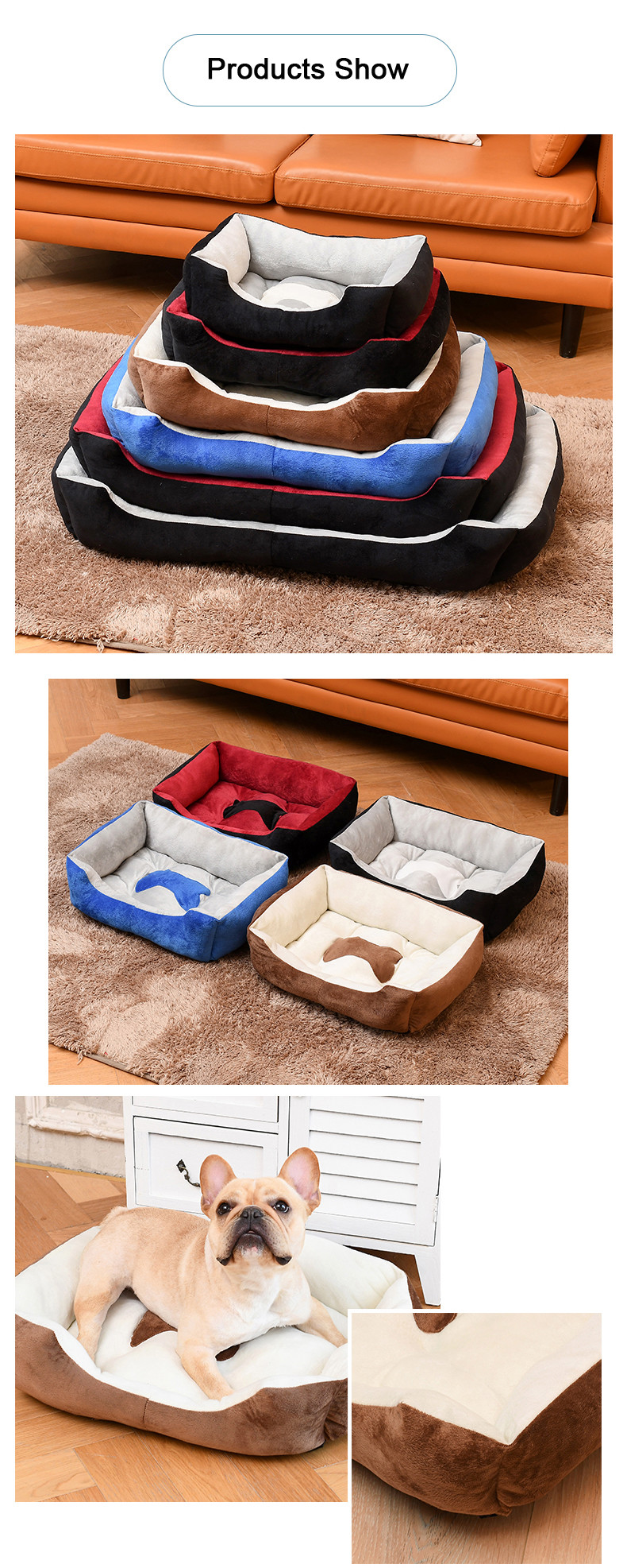 Multifunction OEM Luxury Cat Sleeping Nest Waterproof Washable Dog Bed With Toy