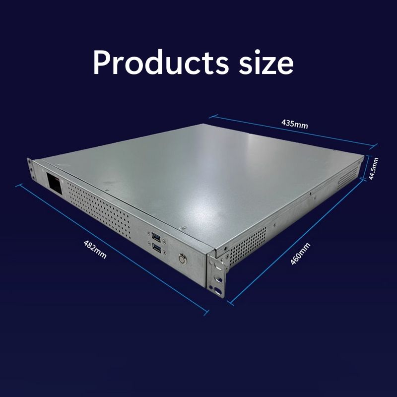 Servers with Customizable Processor Main Frequency 1U Server Case 482*460*44.5mm 3 Fans