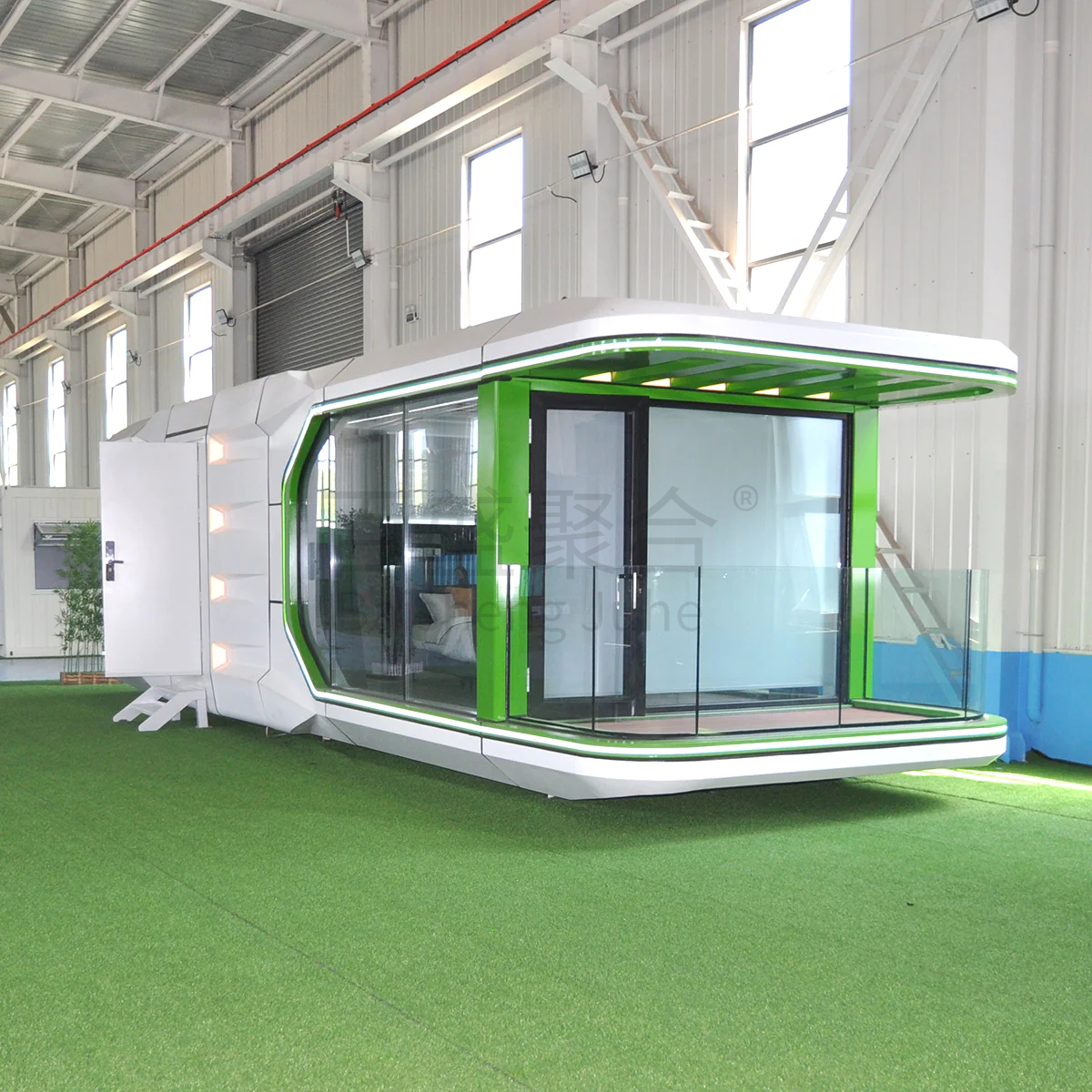 Villa Landscape Decoration Prefab House with Modular Container Home and Space Bed