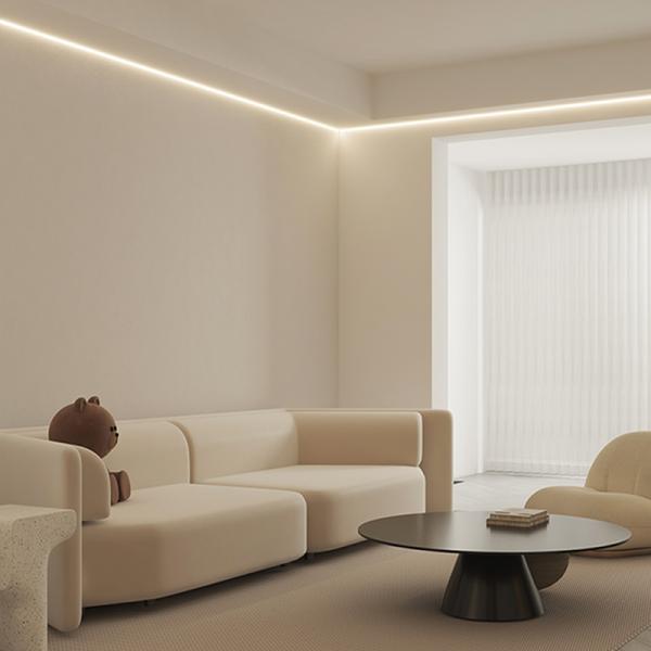 Quality ROHS Length 2.5m Aluminum Led Lighting Profiles Sandblasting Recessed for sale