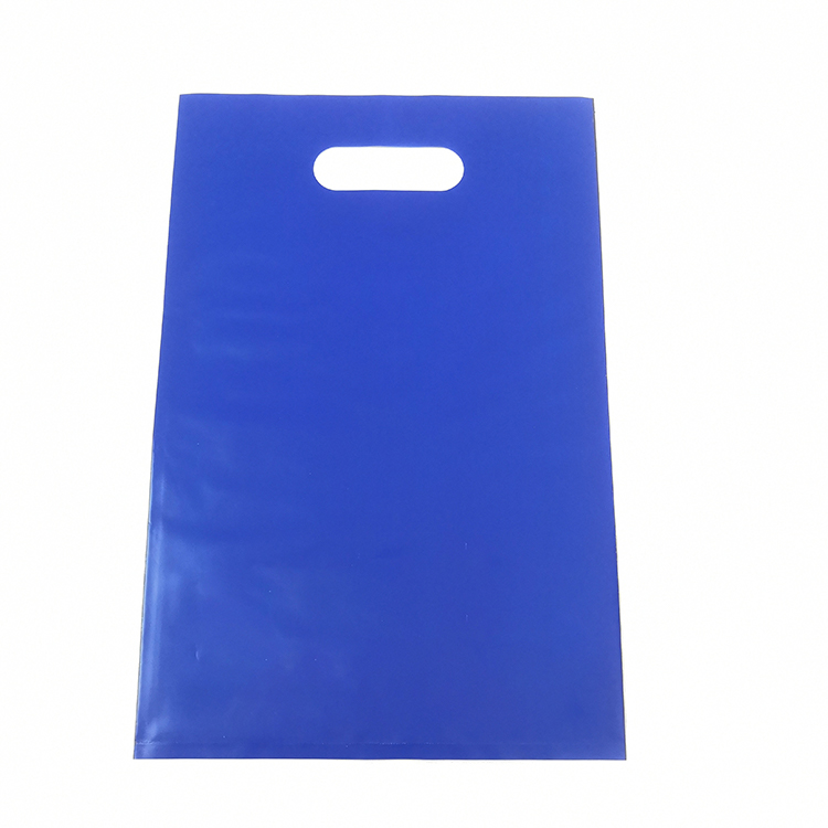 Opaque LDPE Die Cut Handle Shopping Bag Plastic Retail Shopping Bag Customized Logo