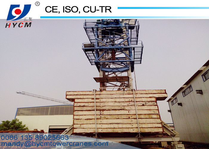 Moving 6ton QTZ5610 Travelling Topkit Tower Crane with 56m Jib Length