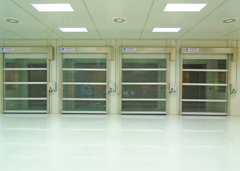 1.2mm PVC Thick Industrial High Speed Door Rollup Garage Doors Outside
