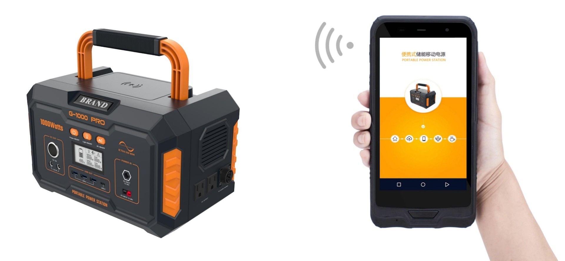 Herewin G1000 PRO 999Wh Camping Portable Power Station 150W AC Charging Power