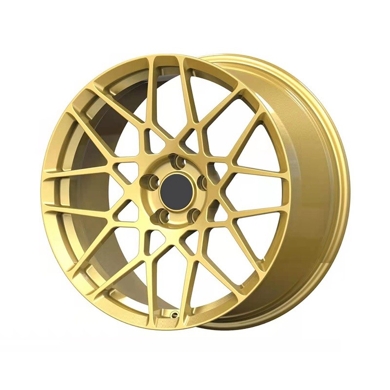 Centerlock type bright colour painting Forged Custom Wheels 18 19 Inch With Black Machine Face rims