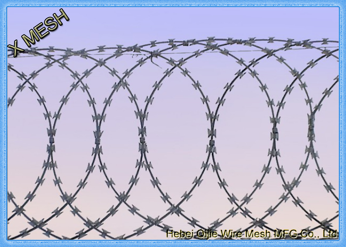 concertina razor wire when pull open