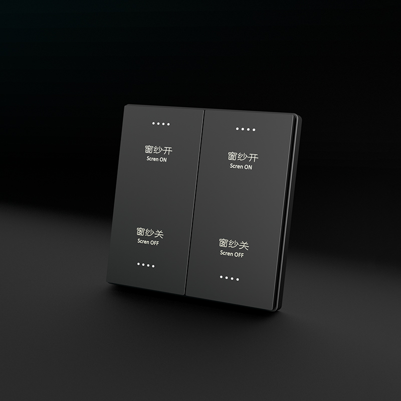 Black Wifi Connected Light Switch 220V Smart Switch For Led Lights