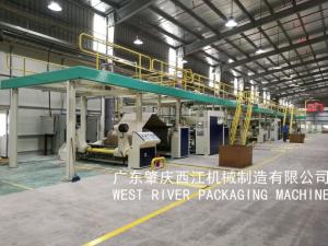 China Model Project: Samsung TV Package 5Ply Corrugated Cardboard Production Line Energy Saving Type on sale