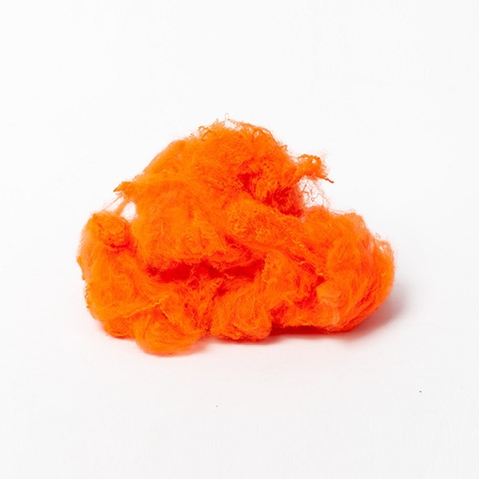 0.5D 51mm Polyester Synthetic Fibre For Yarn Spinning Premium Fluorescein