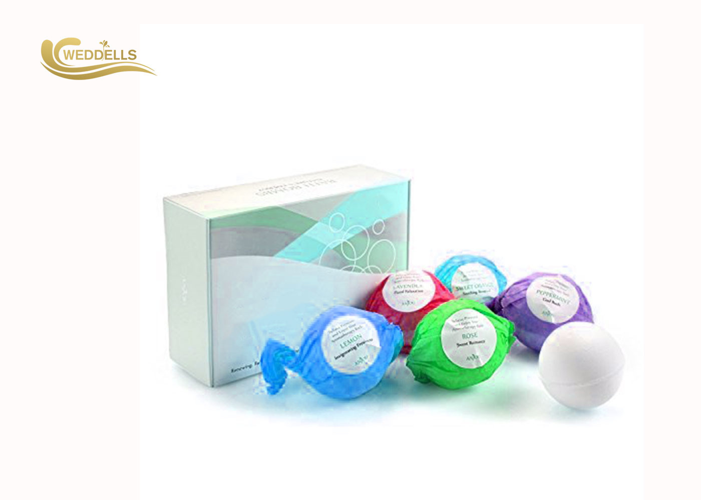 Natural Organic Bath Bombs , Christmas Bath Bomb Set With Shea Butter Coconut Oil