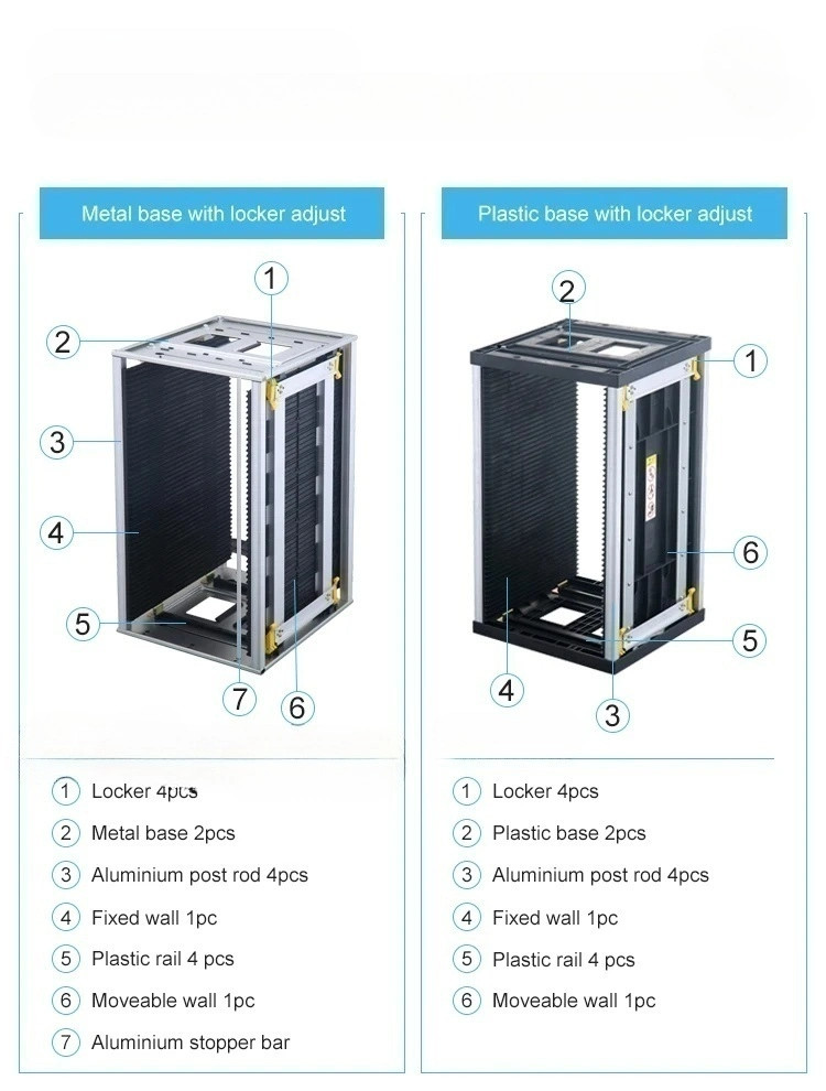 ESD SMT Magazine Rack For PCB Assembly PCB ESD Magazine Rack