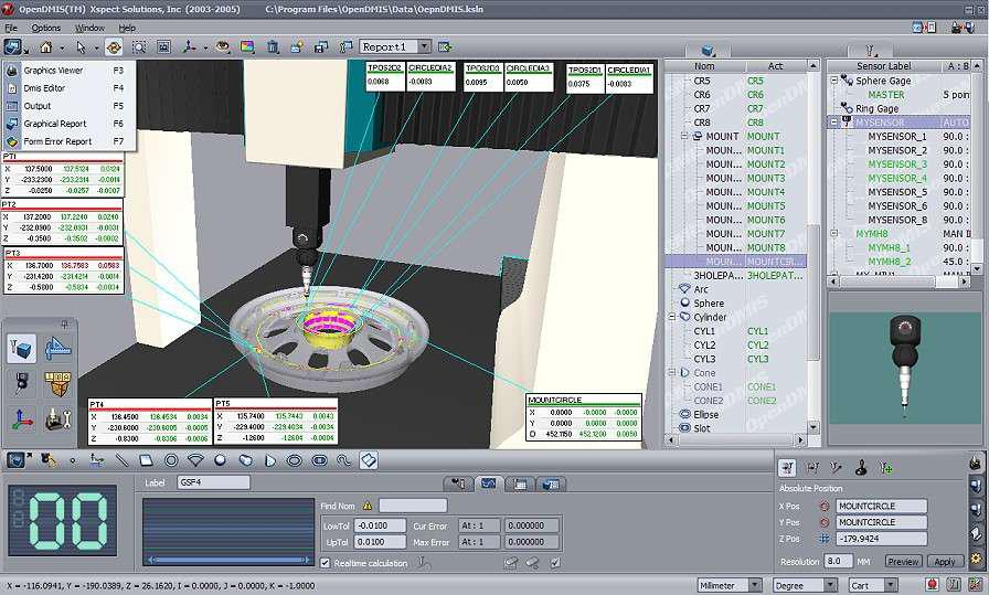Helium Type Semi Auto CMM Coordinate Measuring Machine