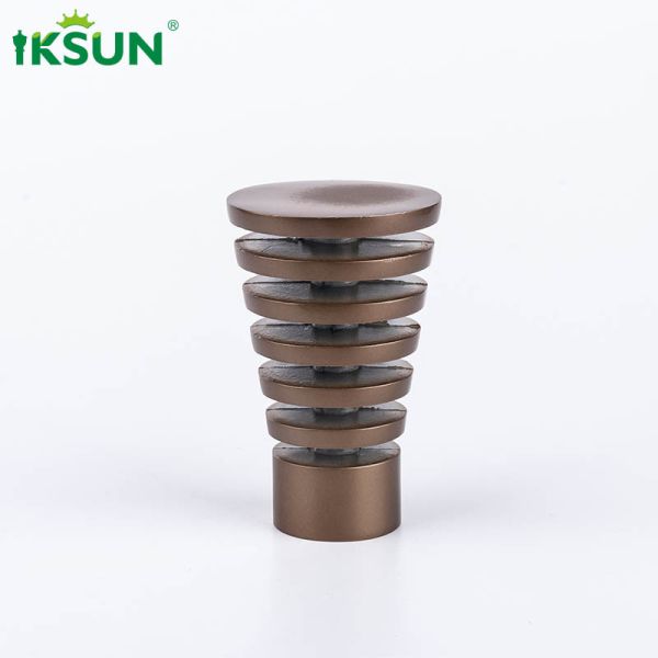 Quality Decorative Metal Finials For Curtain Rods Aluminium Alloy Metarial Paint Finish for sale