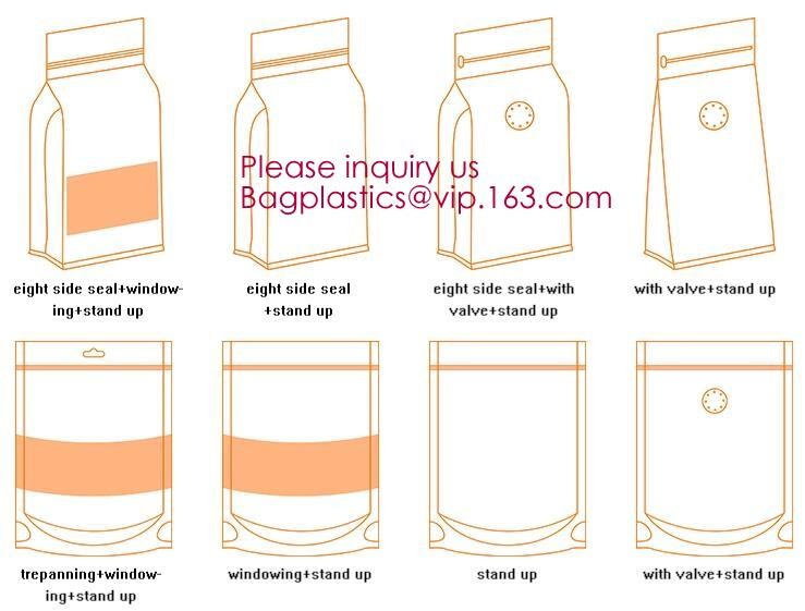 Biodegradable Foil Square Bottom Gusseted Bag, Flat Bottom Gusset Coffee Bag with Degassing Valve,gusset packaging bag f