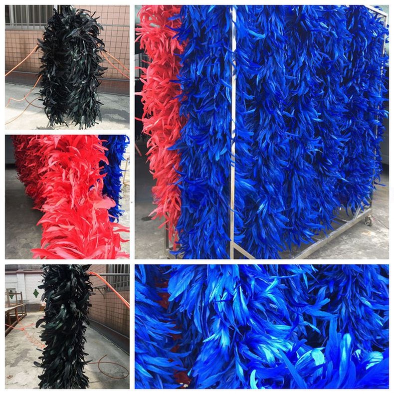 Marabou Feather and Rooster Coque Feather Boa for Event Supplies Halloween Occasion