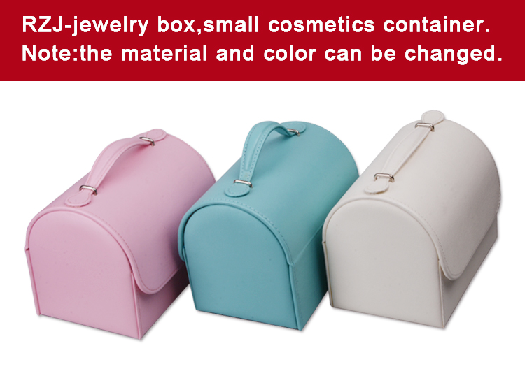 Multi Color Leather Jewelry Box Portable Lightweight For Chiristmas Gift