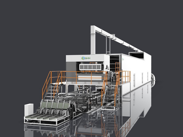 Automatic Waste Paper Egg Box Machine Pulp Molding Equipment