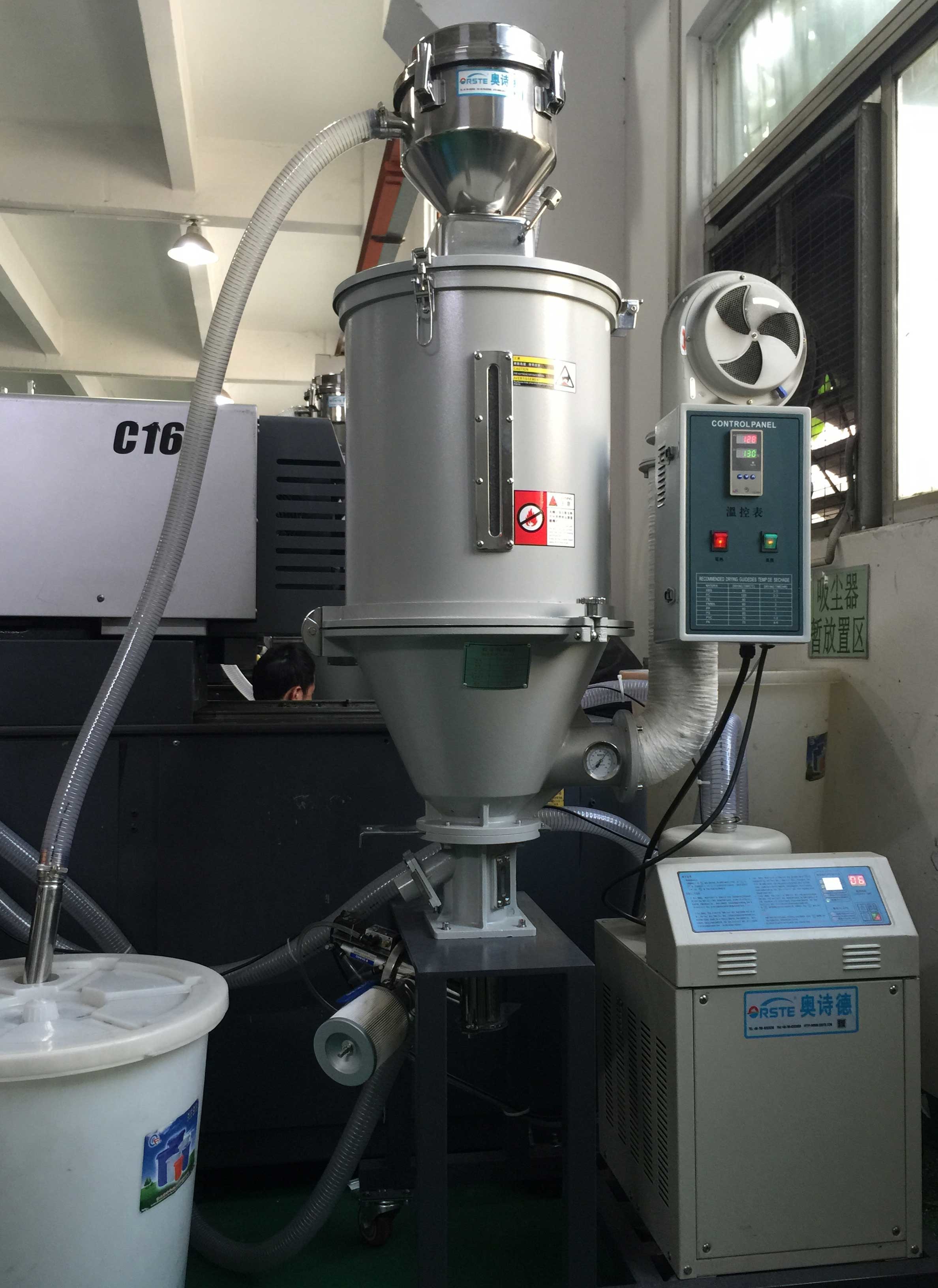 Plastic Resin Granule Drying Machine Hopper Dryer for Injection Molding Extrusion
