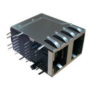  DA1T002I3 / DA1T101J1 Stacked RJ45 2x1 Integrated Gigabit Ethernet Modular Jack Manufactures