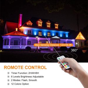 RGB Waterproof LED Flood Light With Remote Control 25w Dimmable