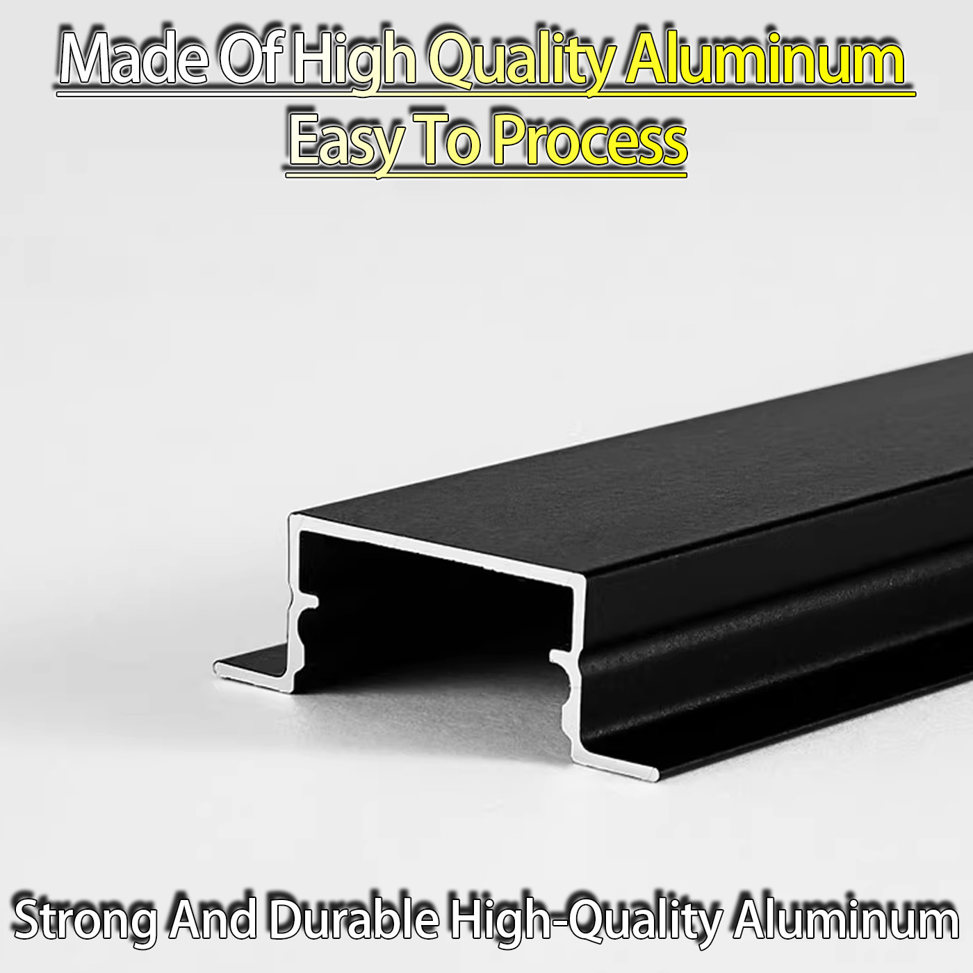 Linear Light Embedded Black LED Gypsum Ceiling Light Trough Living Room Yang Angle Aluminum Profile Card Slot Product