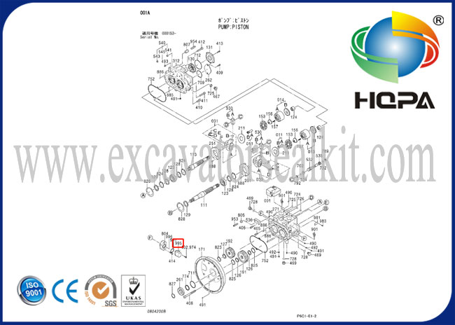 Excavator Spare Parts Hitachi EX200-2 EX200-3 4444902 Angle Sensor