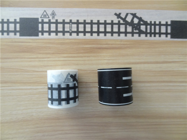 Single Sided Washi Paper Tape Easy Remove , Play Tape Road For Children Game