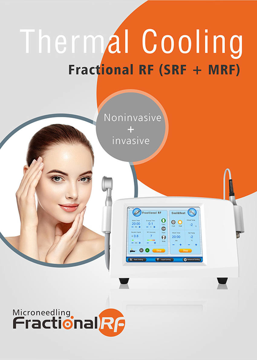 Thermal Cooling 10.4 Inch Microneedling Fractional RF Face Lifting