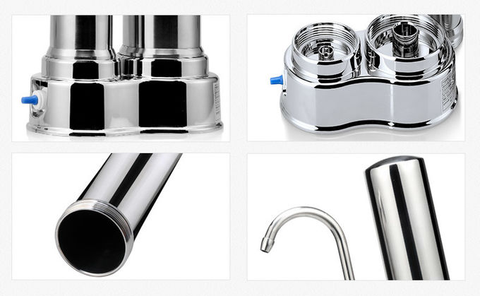 Stainless Steel Housing Ceramic Countertop Water Filter System Stand Installation
