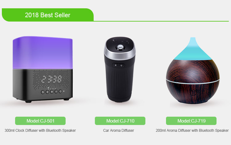 Black USB Ultrasonic Mist 65ml Car Aromatherapy Diffuser
