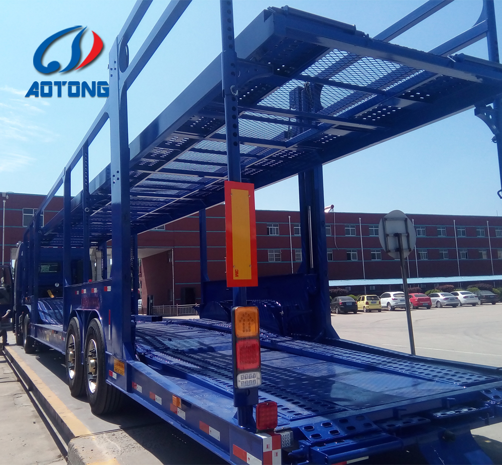2 Axles Hydraulic Lifting Double Floors Car/SUV Hauler Truck Trailer for Cars Carrier