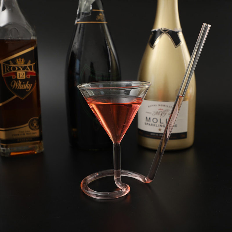 Eco Friendly Personalized 200ml Straw Cocktail Glass