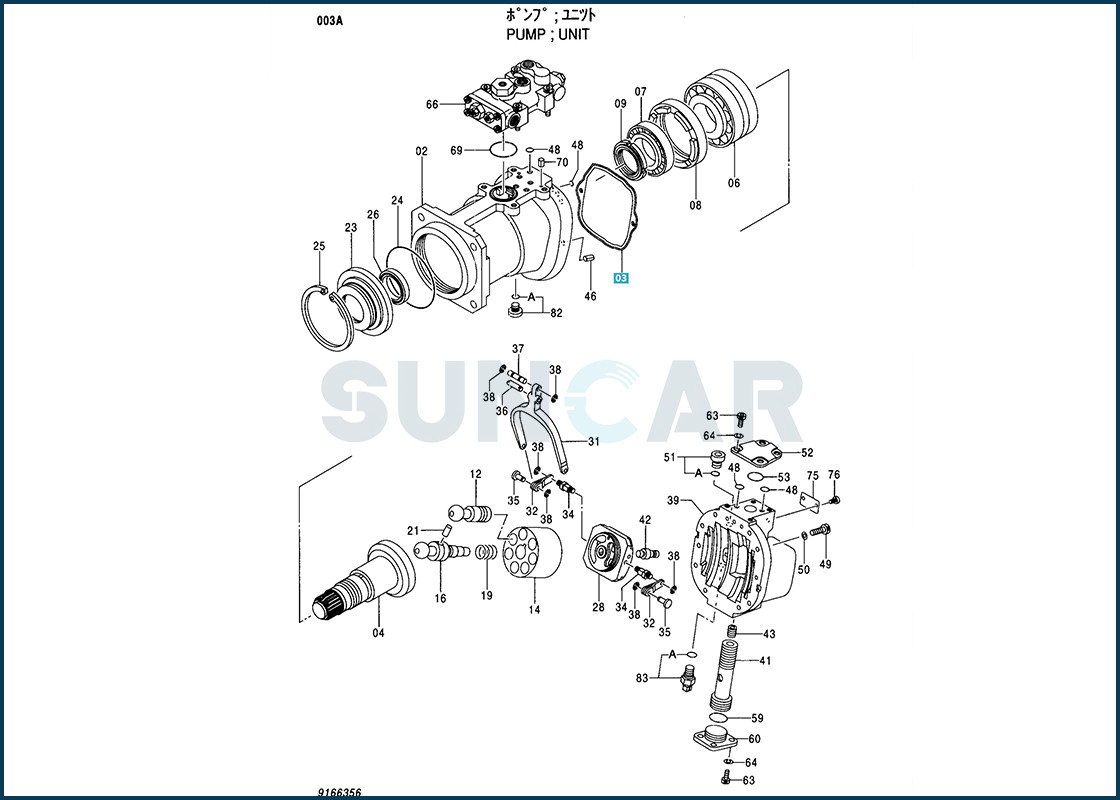 8068521 Packing Fits Hitachi Excavator Pump EX300-5 EX300-5HHE EX300LC-5M EX300LCLL-5 EX300LCLL-5M