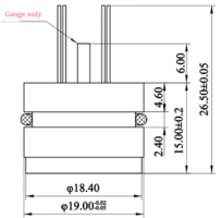 Compact Size Waterproof Pressure Sensor I2C Interface Protocol Fluid And Gas Media