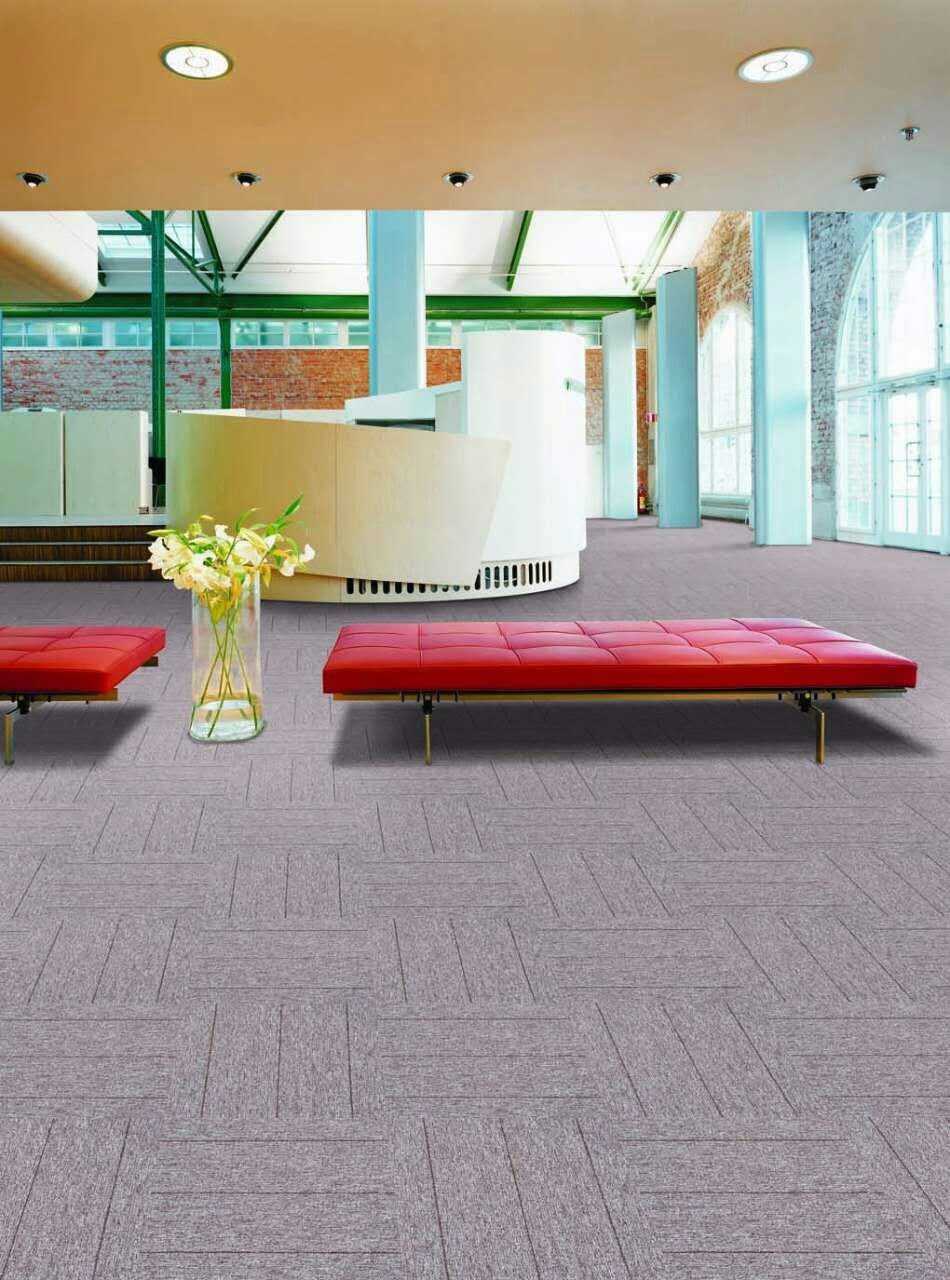 2.5mm Pile Height PP Carpet Tile Solution Dyed Method 57033000 Hs Code