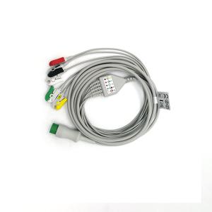  5 Lead 2.5m 12Pin ECG Cables And Leadwires For Biolight C2557P0 Manufactures