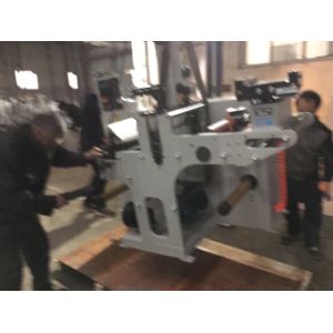 Rotary Knife Die Cutting Machine , Automatic Slitter Rewinder With Turntable