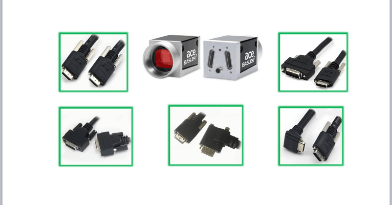 Standard Camera Link Cable MDR / SDR 5 Meters With Molding Black Color