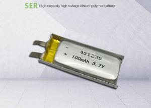  3.7V rechargeable lithium polymer battery 401230 for bluetooth headset Manufactures