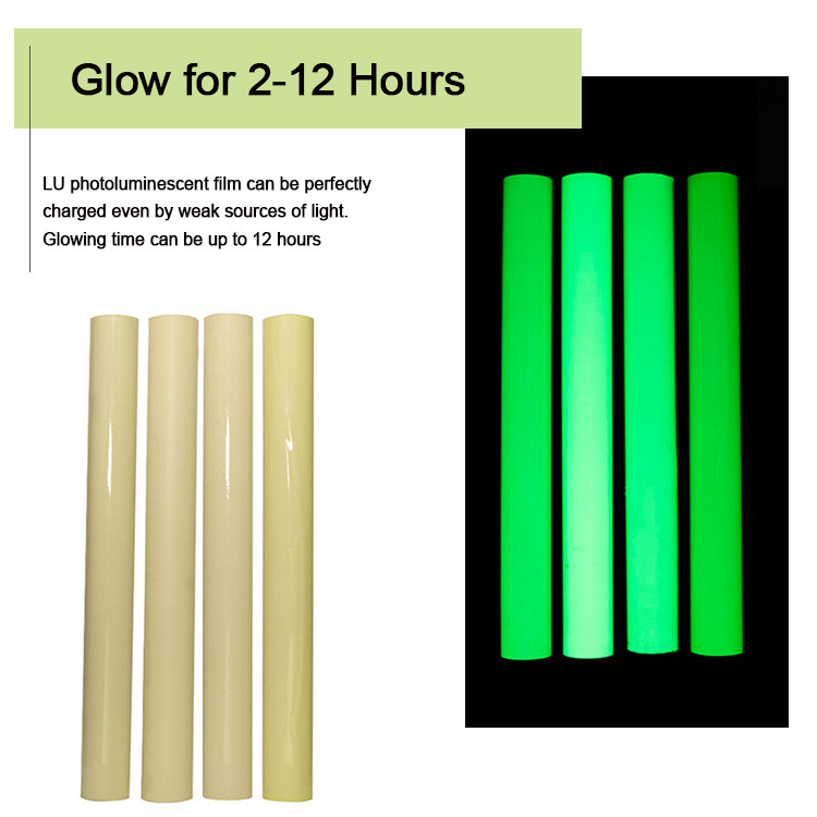 Waterproof Night Self Adhesive Glow In The Dark Self Luminous Sheeting Film