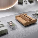  Elegant Aesthetic Leather Reception Furniture ODM Carefully Crafted Manufactures