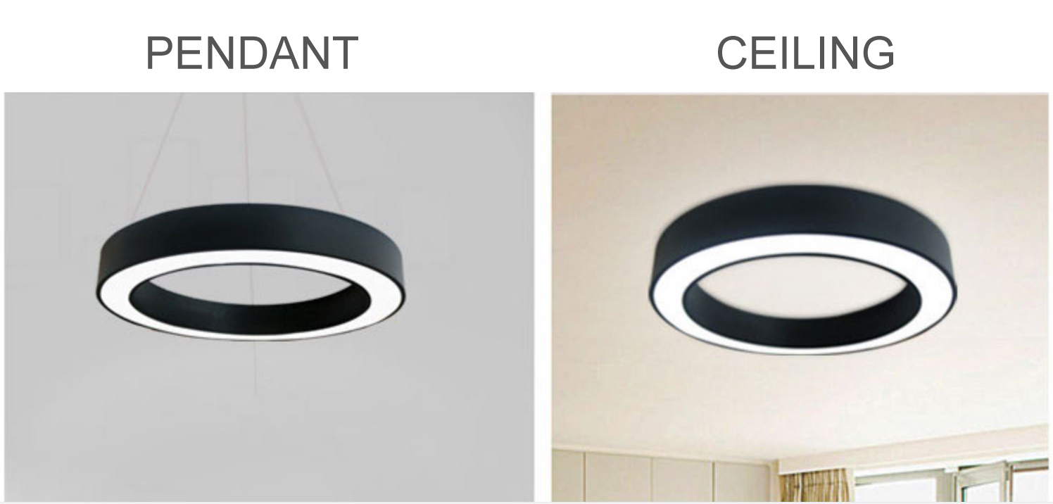 IP20 4800lm Surface Mounted LED Ring Ceiling Light 65W