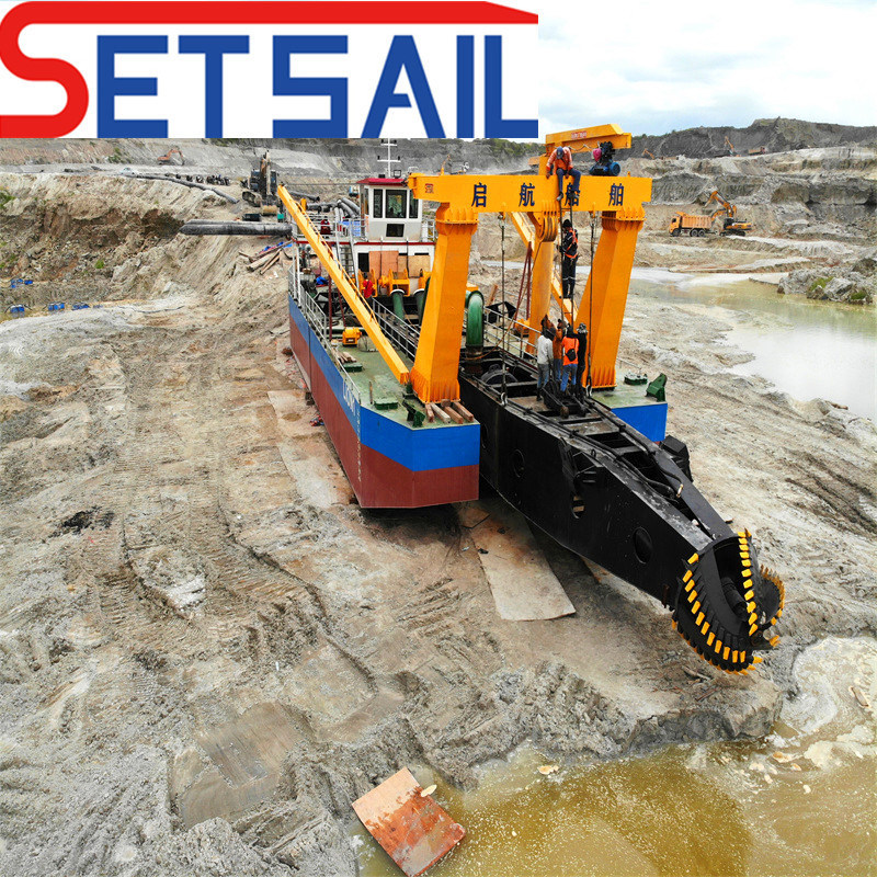 Cutter Head Water Flow 9000m3 Suction River Sand Dredger