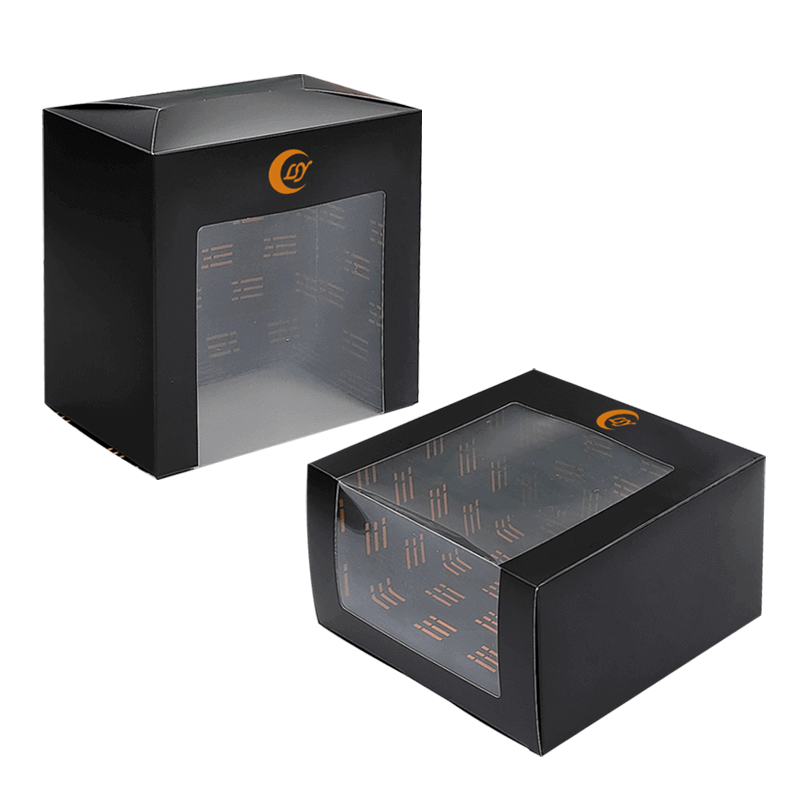 Varnishing Square Gift Packaging Boxes Folding Paper Baseball Cap Packaging Box