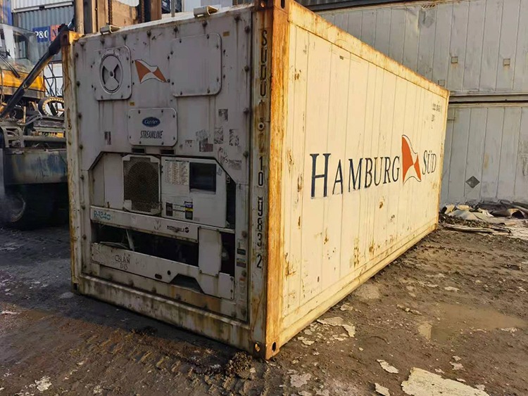20ft Used Refrigerated Freezer Container in Dubai External Dimensions 6058x2438x2591mm and Customized