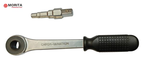 Pipe wrench Radiator Ratchet Spanner Set Cr-V Steel Length 270mm/10.5" 2-In-1