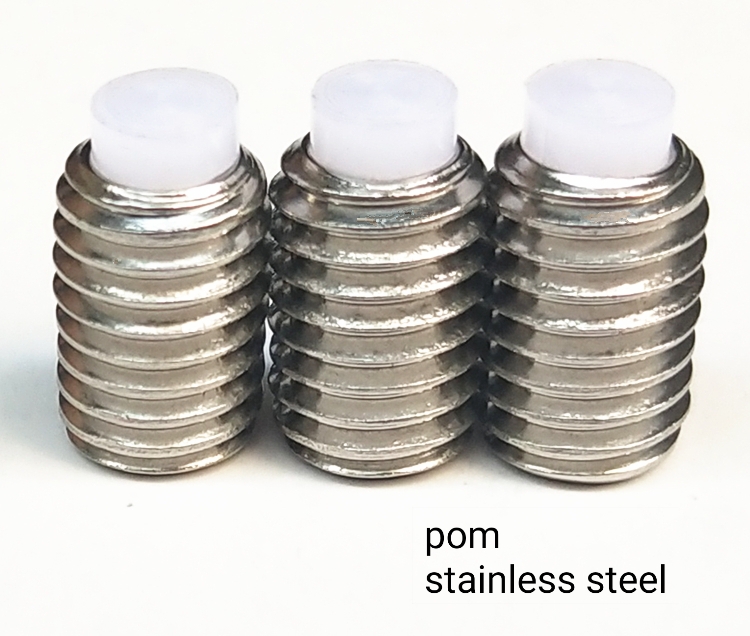 POM Stainless Steel Nylon Tip Set Screws Metras M6 SJ2843 Model Zinc Plating