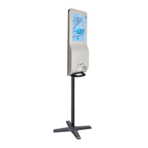 Quality Temperature Detector Screen 21" Face Recognition Reader Attendance Scanner with Voice Alarm and Door Access Control for sale