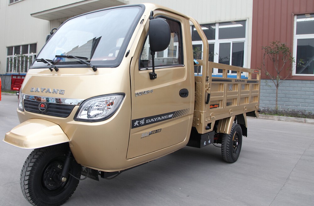 Motorized Tricycle 300CC Carga Triciclo Cargo Red Driving Type Motorized Closed 250cc
